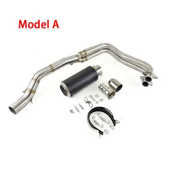 For Yamaha YZF R3/R25 2015-2024 Yamaha MT-03/25 2016-2024 Carbon Exhaust Link Pipe Muffler Tips Slip on System, product view 07
