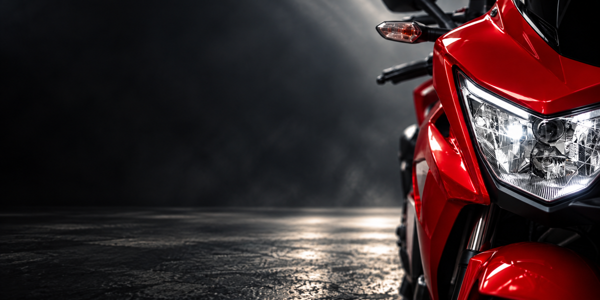 Red headlight assembly from the Honda-application product catalog