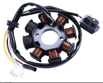 Ignition Stator Magneto Ac 8 Pole 4 Wire Coil for Gy6 49cc 50cc 80cc 125cc 150cc 139qmb 147qmd 152qmi 157qmj, product view 07