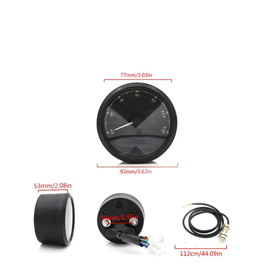 Strumento universale per moto per applicazioni motociclistiche universali, indicatori di direzione a LED per moto, vista del prodotto 02