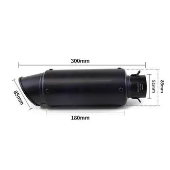 XMM-0022-Silver-300MM Motorcycle Exhaust Component for Universal Motorcycle Applications, motorcycle exhaust, product view 07