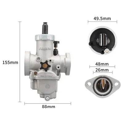 PE19FL 250cc motorcycle carburetor maintenance reference