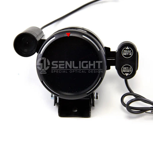 Round 80mm motorcycle tachometer candidate with separate light and controller