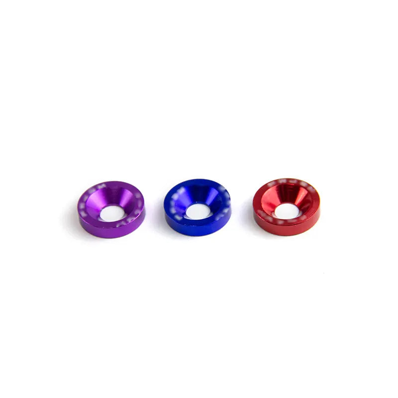 10pcs Modifitcation Billet Aluminum M6 Countersunk Concave Convex Engine Bay Dress up Kit Washers Fender Washer, product view 04