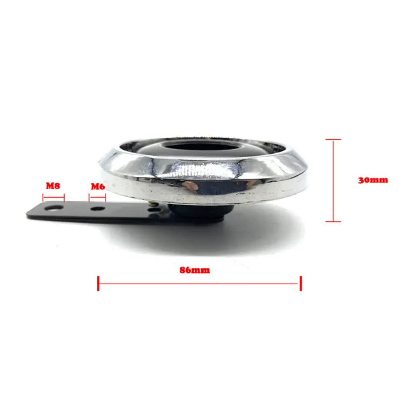 12V Motorcycle Electric Horn Chrome Plated Waterproof Loud Horn Motorbike Vehicle Classic Horn With Cover Universal, product view 01