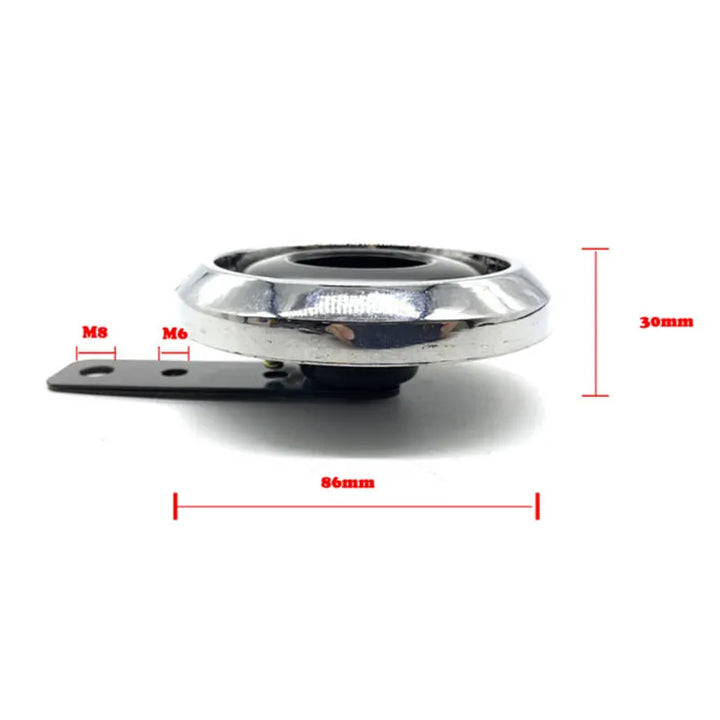 12V Motorcycle Electric Horn Chrome Plated Waterproof Loud Horn Motorbike Vehicle Classic Horn With Cover Universal, product view 01