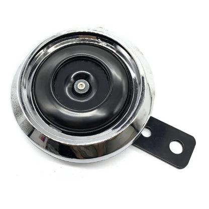 12V Motorcycle Electric Horn Chrome Plated Waterproof Loud Horn Motorbike Vehicle Classic Horn With Cover Universal, product view 02