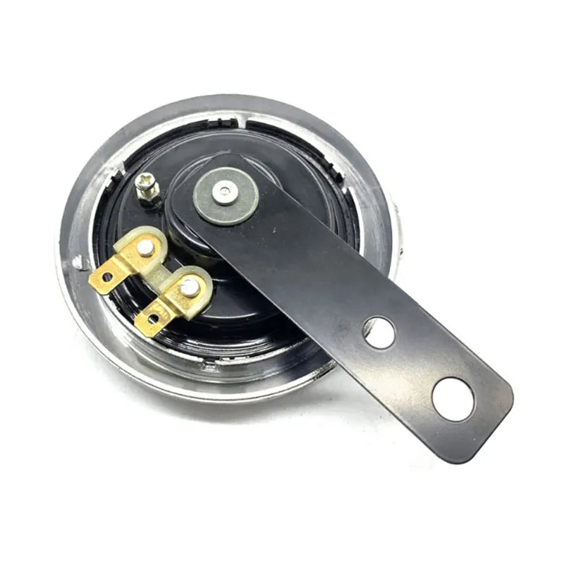 12V Motorcycle Electric Horn Chrome Plated Waterproof Loud Horn Motorbike Vehicle Classic Horn With Cover Universal, product view 03