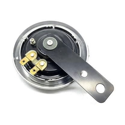 12V Motorcycle Electric Horn Chrome Plated Waterproof Loud Horn Motorbike Vehicle Classic Horn With Cover Universal, product view 03