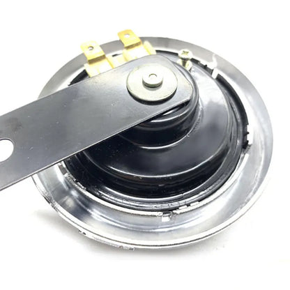 12V Motorcycle Electric Horn Chrome Plated Waterproof Loud Horn Motorbike Vehicle Classic Horn With Cover Universal, product view 05