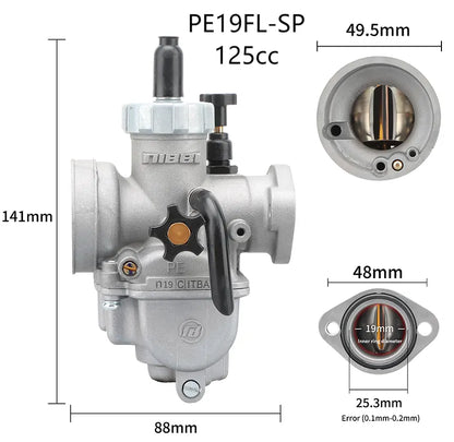 17 19 22 25 26 29mm Nibbi Carburetor PE19FL-SP Flange Sport Version Modified Parts Motorcycle Off-road 110-250cc, product view 03