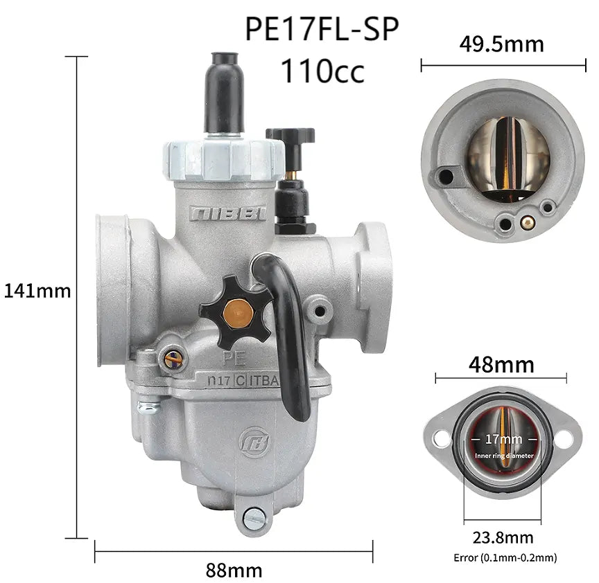 17 19 22 25 26 29mm Nibbi Carburetor PE19FL-SP Flange Sport Version Modified Parts Motorcycle Off-road 110-250cc, product view 07
