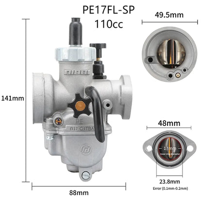 17 19 22 25 26 29mm Nibbi Carburetor PE19FL-SP Flange Sport Version Modified Parts Motorcycle Off-road 110-250cc, product view 07