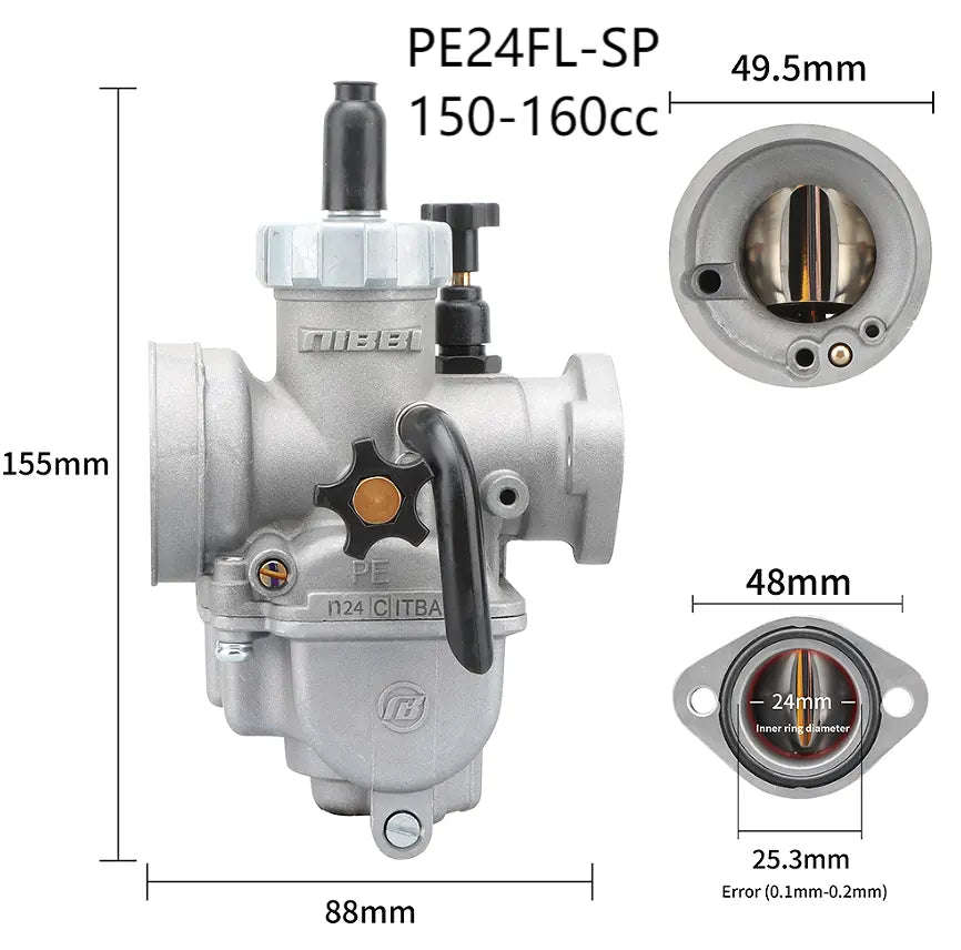 17 19 22 25 26 29mm Nibbi Carburetor PE19FL-SP Flange Sport Version Modified Parts Motorcycle Off-road 110-250cc, product view 10