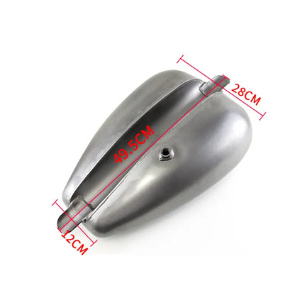 2.2 Gallon Motorcycle Retro Petrol GasTank DUAL FILL Fuel Tank for Harley Fuel Cell Petrol, product view 02
