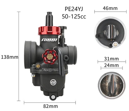 24-30mm Nibbi Carburetor PE24YJ Racing Version Motorcycle Off-road 150-250cc Modified Parts, product view 07