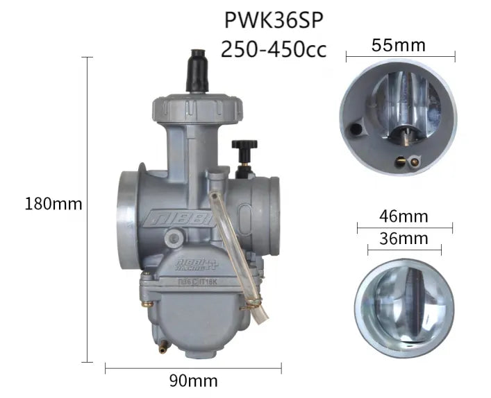 25 26 29 30 32 34 36 38 40mm Nibbi Carburetor PWK24 PWK26 Sport Version Motorcycle Off-road 50-800cc Modified Parts, product view 03