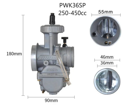 25 26 29 30 32 34 36 38 40mm Nibbi Carburetor PWK24 PWK26 Sport Version Motorcycle Off-road 50-800cc Modified Parts, product view 03