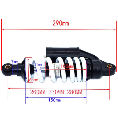 280mm Hydraulic Suspension Shock Absorber Off-road Vehicle Rear Shock Absorber Atv, product view 02