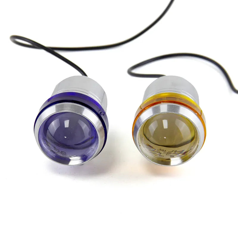 30W LED Moto Motorcycle Headlight Fog Lights Angel Eye U3 LED Driving Headlights Spot Lamp Silver Blue Moto, product view 03