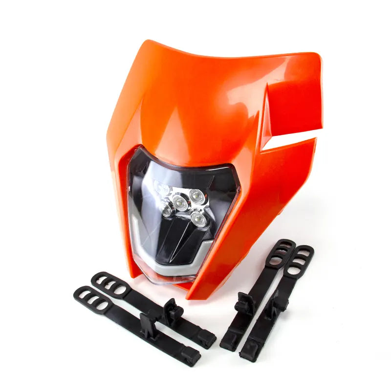 35W LED 12V 6000k Universal Modified Head Lamp for KTM SX SX-F EXC XC-W XC-F WR DRZ YZ KX KLX F Dirt Bike Fairing Mask, product view 01
