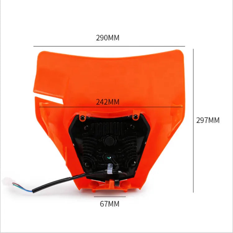 35W LED 12V 6000k Universal Modified Head Lamp for KTM SX SX-F EXC XC-W XC-F WR DRZ YZ KX KLX F Dirt Bike Fairing Mask, product view 04
