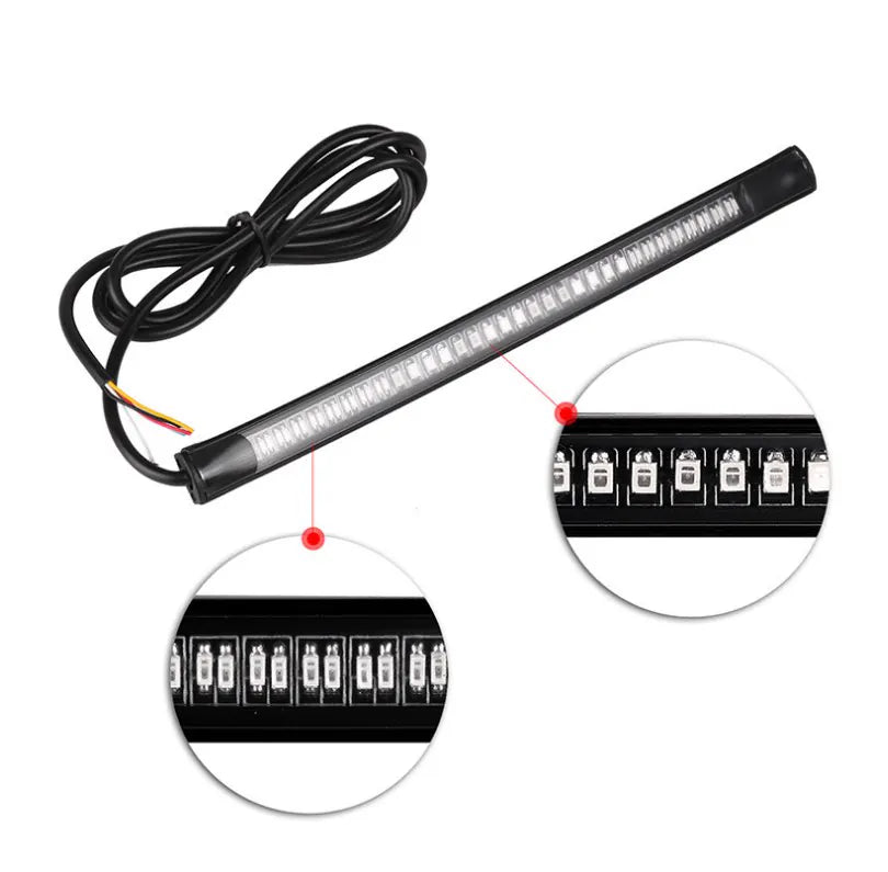 48 SMD Motorcycle Light bar LED Brake Turn signal Light Strip Bushing Motorcycle Tail Light, product view 07