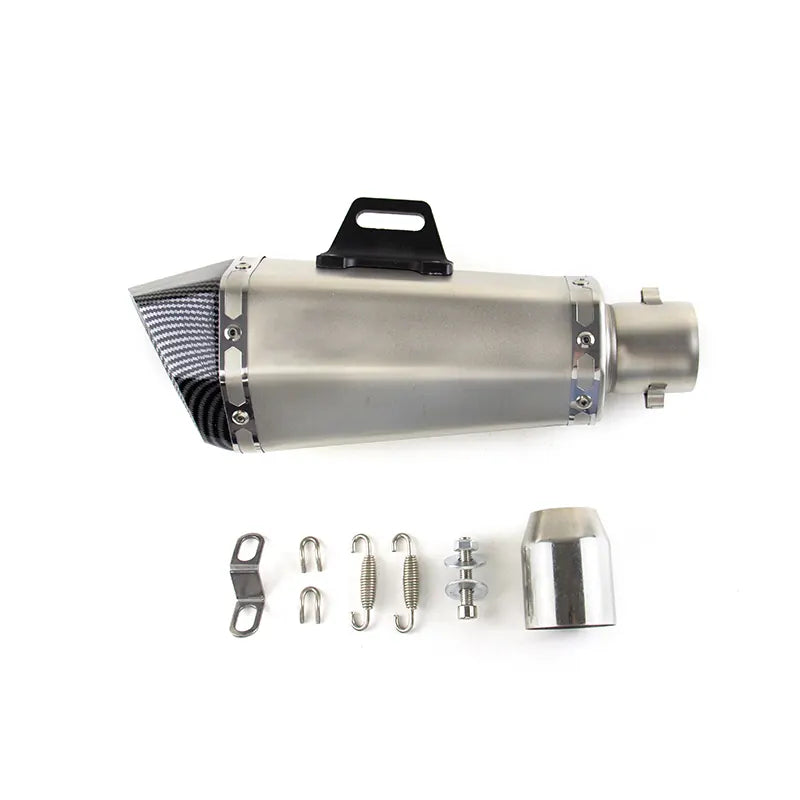 51mm Universal Motorcycle Exhaust Pipe CH for Cbr650 Z900 Mt07 R3 B10 Carbon Fiber Motorcycle Muffler, product view 02