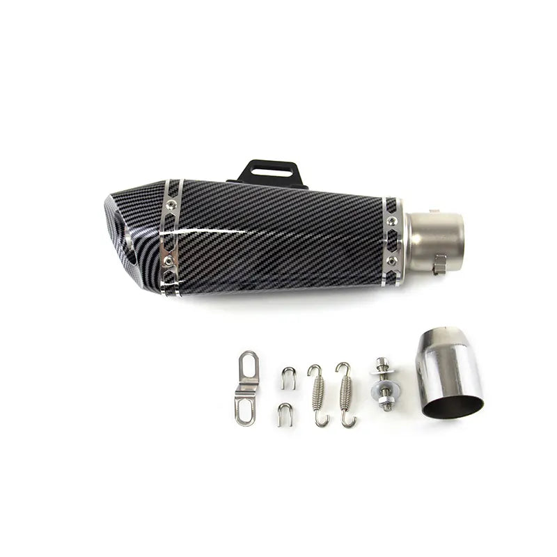 51mm Universal Motorcycle Exhaust Pipe CH for Cbr650 Z900 Mt07 R3 B10 Carbon Fiber Motorcycle Muffler, product view 03