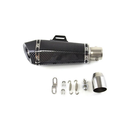 51mm Universal Motorcycle Exhaust Pipe CH for Cbr650 Z900 Mt07 R3 B10 Carbon Fiber Motorcycle Muffler, product view 03