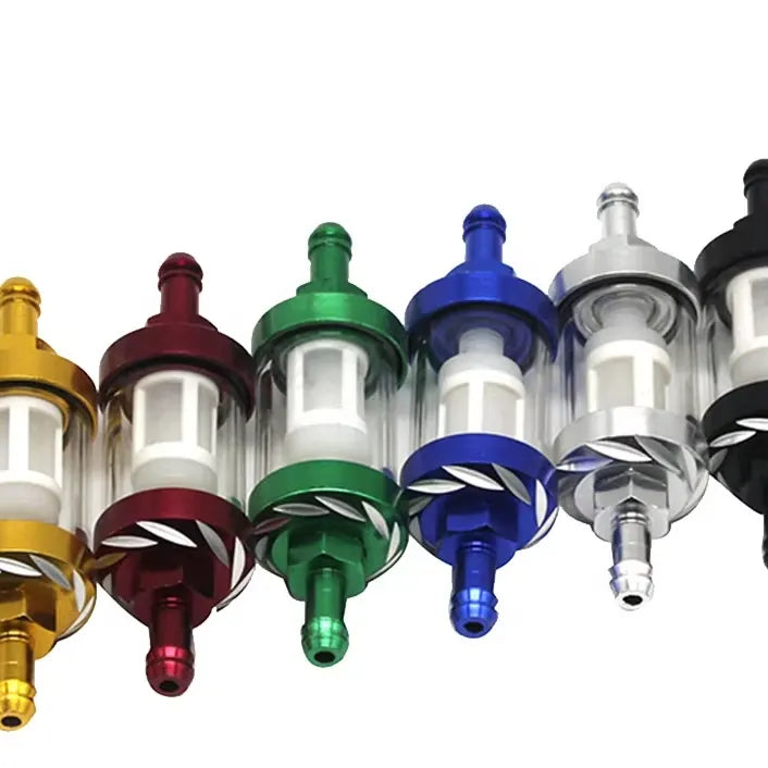 6 Color 8mm Cnc Motorcycle Petrol Gas Fuel Gasoline Oil Filter Moto for Yzd-r1r3 Mt-01 Atv Dirt Pit Bike Motocross, product view 01