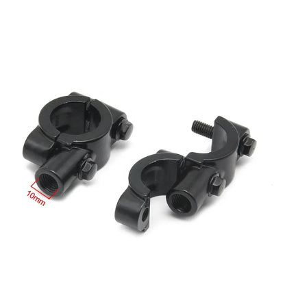 7/8"(22mm) Handle Bar Side Mirror Universal M8 M10 8mm 10mm Motorcycle Thread Mirror Mount Holder Clamp Adaptor, product view 04