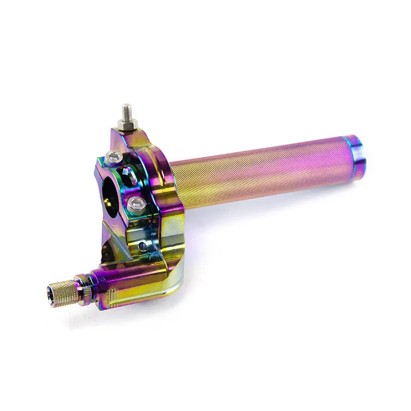 7/8'' 22mm Motorcycle Handle Bar Cnc Aluminum Alloy Throttle Cable Oxidation Treatment Handlebar Grips Accessories, product view 04