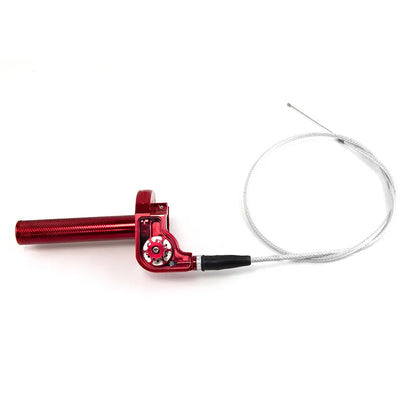 7/8'' 22mm Universal Motorcycle Handlebars Aluminum Handle Grips Throttle Cable Twist Throttle Turn Handle Dirt Pit, product view 04