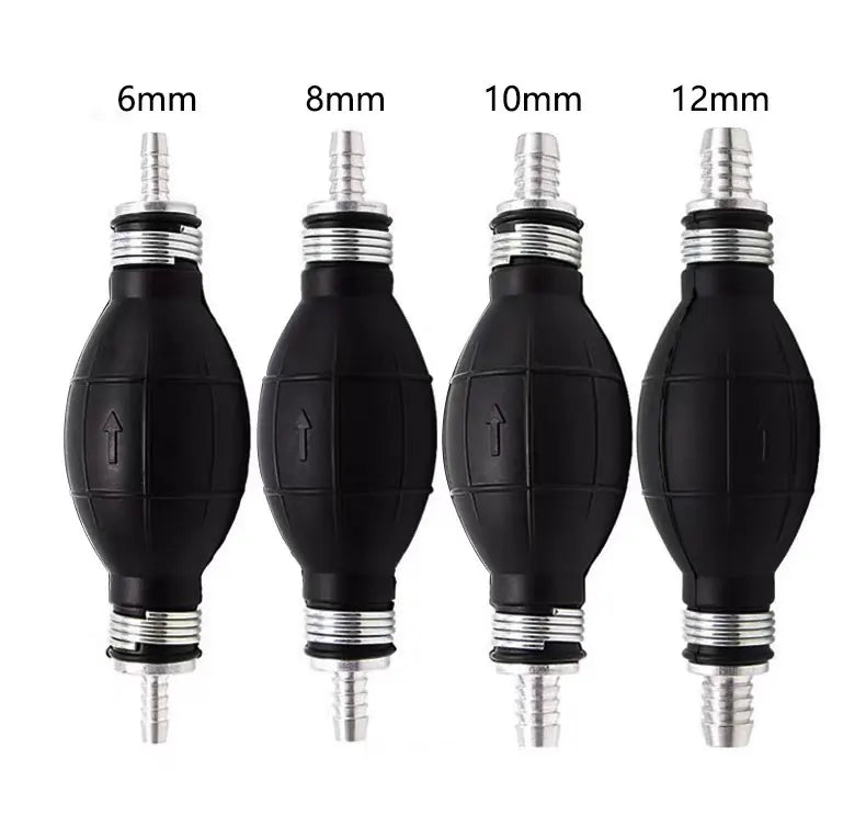 9001-080 Hand Fuel Pump Line Rubber Aluminum Hand Primer Bulb diesel Oil Transfer Petrol ID 6mm/8mm/10mm/12mm, product view 01