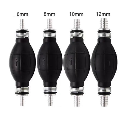9001-080 Hand Fuel Pump Line Rubber Aluminum Hand Primer Bulb diesel Oil Transfer Petrol ID 6mm/8mm/10mm/12mm, product view 01