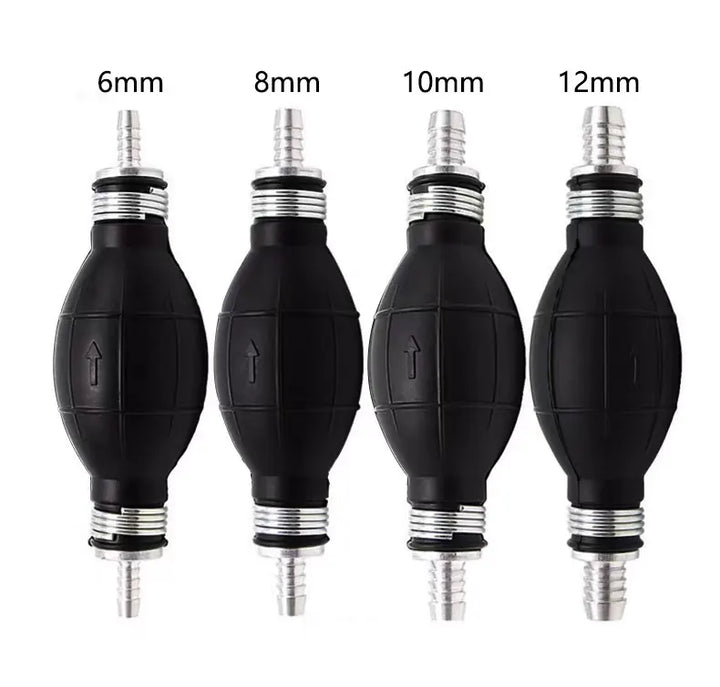 9001-080 Hand Fuel Pump Line Rubber Aluminum Hand Primer Bulb diesel Oil Transfer Petrol ID 6mm/8mm/10mm/12mm, product view 01