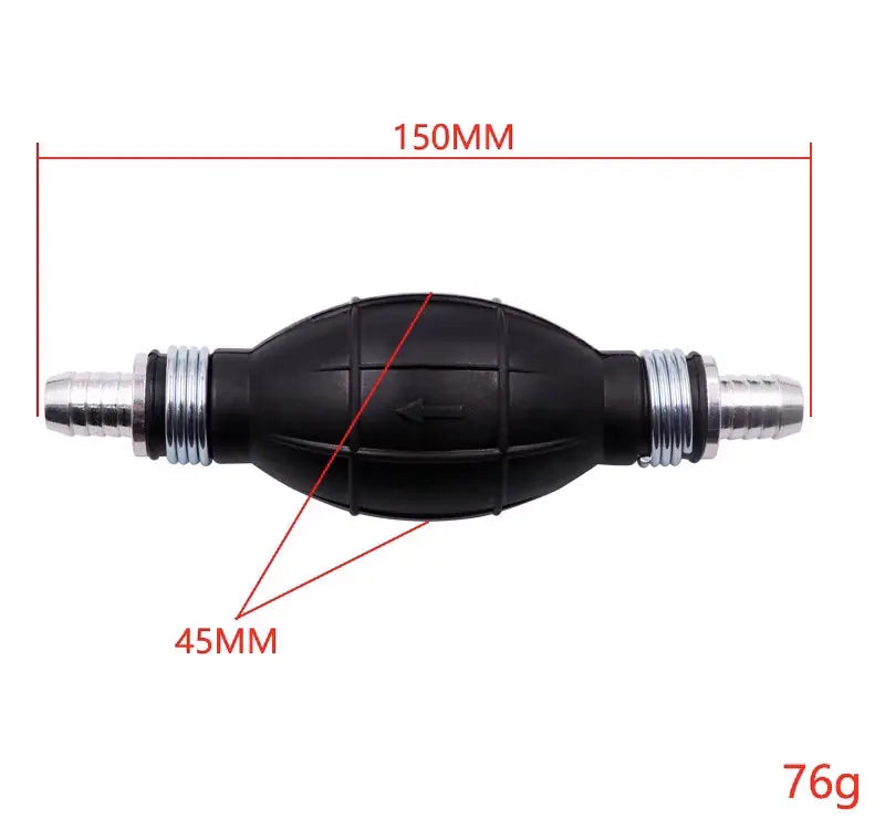 9001-080 Hand Fuel Pump Line Rubber Aluminum Hand Primer Bulb diesel Oil Transfer Petrol ID 6mm/8mm/10mm/12mm, product view 02