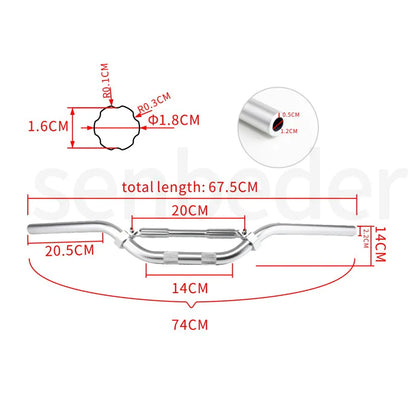 Alloy Handle Bar 22MM Universal Handle Bar Motorbike Steering Crossbar for Motorcycle Pit Dirt Bike Motocross, product view 06