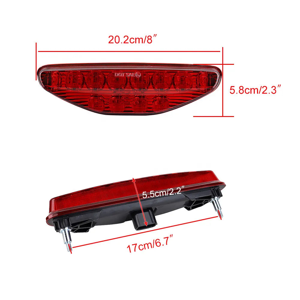 ATV Red LED Tail Light Assembly Rear Brake Stop Light Tail Lamp for TRX 450 R ER 2006-2014, product view 03