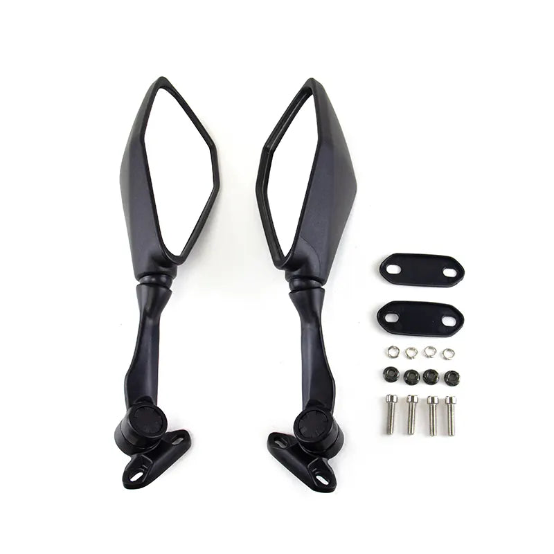 Black Motorcycle Rearview Mirrors for Kawasaki Ninja ZX6R ZX636 2009-2023, product view 01