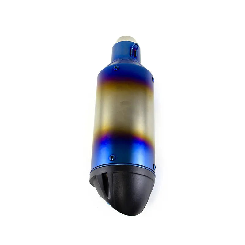 Black Steel Motorcycle Universal Exhaust Racing Modified Muffler Moto Scooter Exhaust for Ninja250 300 400 CB190s, product view 06