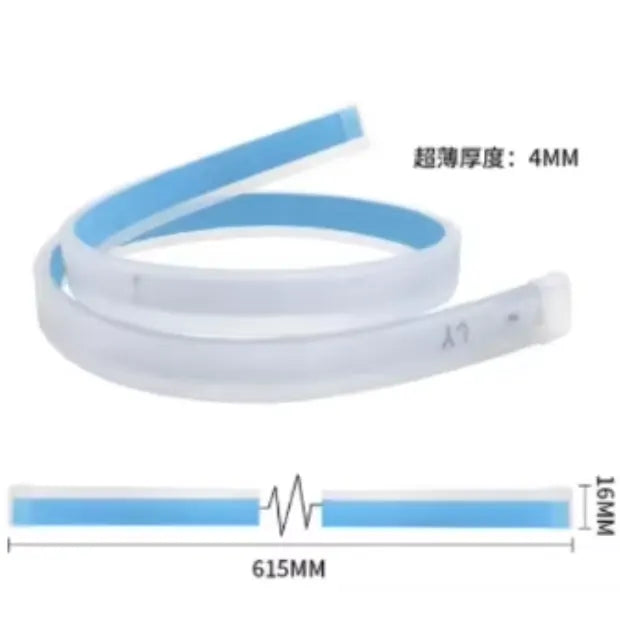 Car DRL Daytime Running Light Strip Waterproof 30cm 45cm 60cm Flexible Soft Tube Guide Headlight LED Strip Lights, product view 02