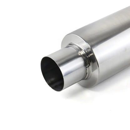 Car Exhaust Pipe Modification Steel Tail Muffler Round and Outlet Universal Fit with Tail Pipe Painted Blue Baked, product view 05