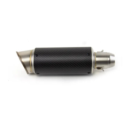 Carbon Fiber Universal Motorcycle Exhaust Pipe Muffler for PCX XMAX FZ6 Z900 Ninja400 Ninja250 Mt15 R25 R15v3, product view 05