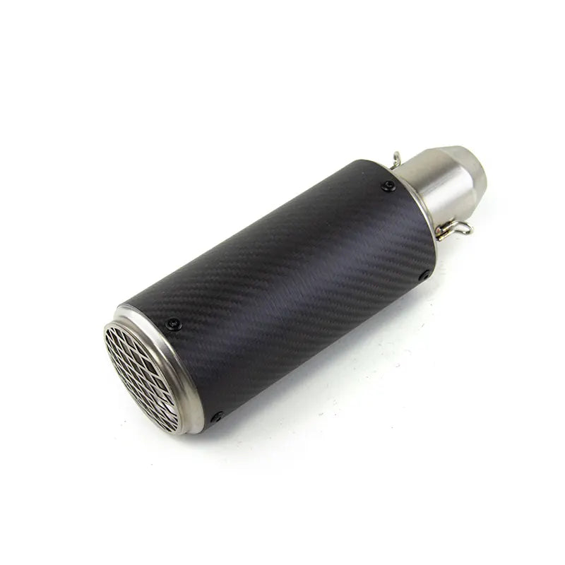 Carbon Fiber Universal Motorcycle Exhaust Pipe Muffler for PCX XMAX FZ6 Z900 Ninja400 Ninja250 Mt15 R25 R15v3, product view 06