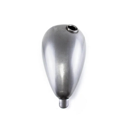 Custom DUAL CAP 2.2 Gallon Raw Steel Gas Fuel Tank for Harley STYLE, product view 04