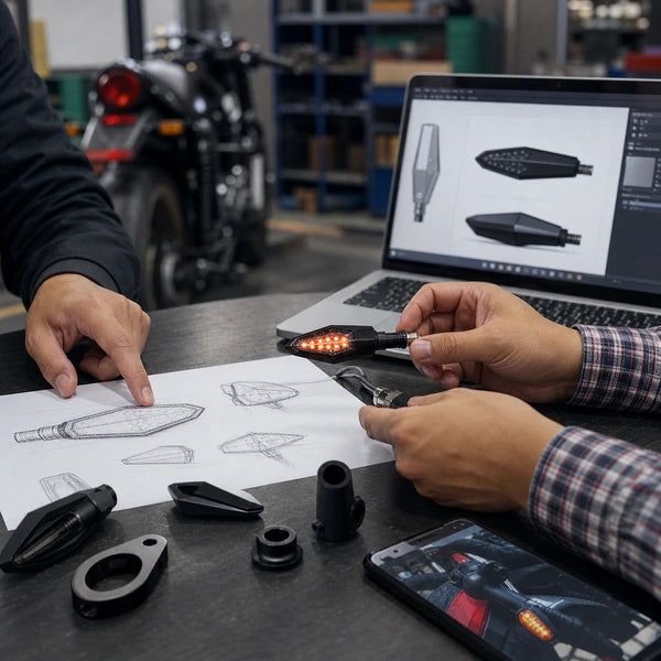 Custom motorcycle LED light design consultation for OEM and private-label projects