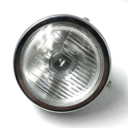 Details About Retro 6" Motorcycle Headlight Headlamp Beam Chrome for Honda Suzuki Gn 125, product view 01