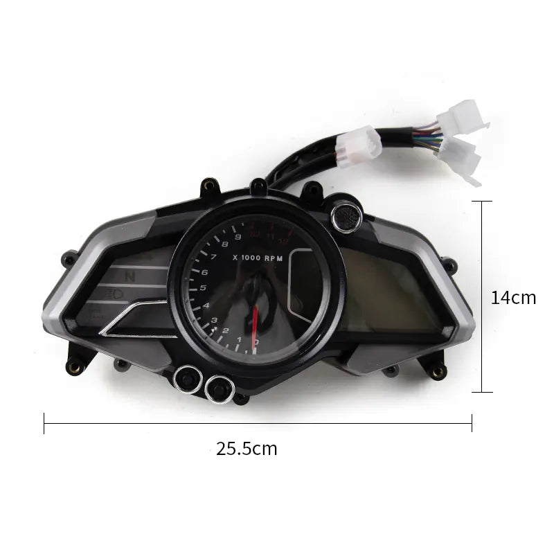 Digital Odometer Indicator Instrument Tachometer Motorcycle Dashboard for Bajaj PULSAR200 NS Speedometer, product view 02
